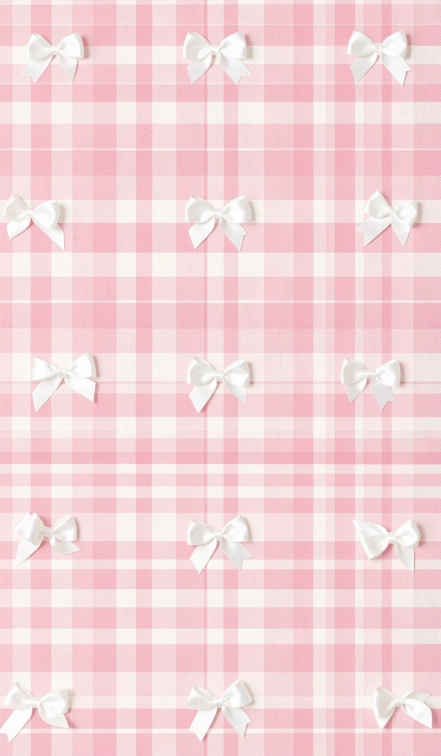 preppy wallpaper — gingham bows 1 (free download)