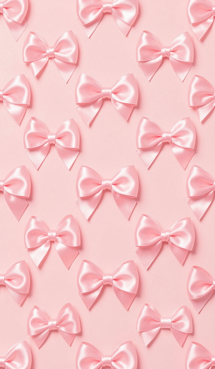 preppy wallpaper — pink bows 2 (free download)