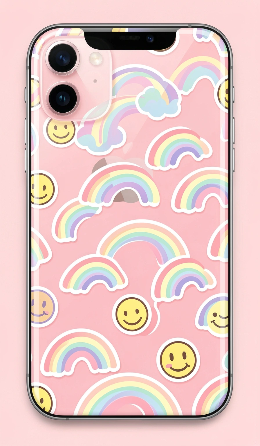 preppy wallpaper — rainbow smile 2 (free download)