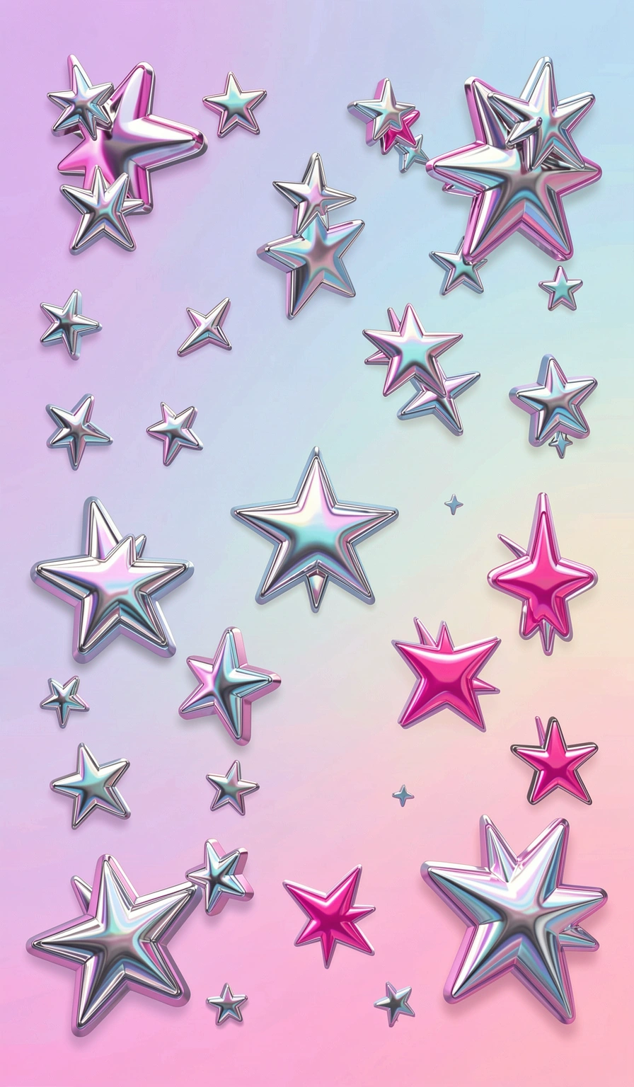 preppy wallpaper — stars pink 2 (free download)