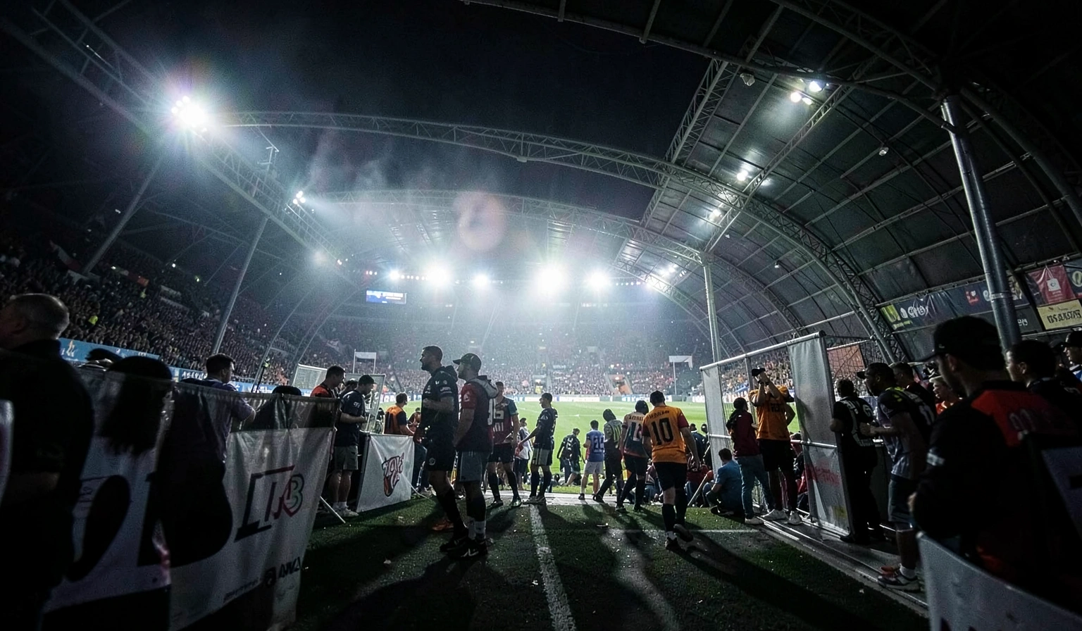 soccer background — tunnel 1 (free download)