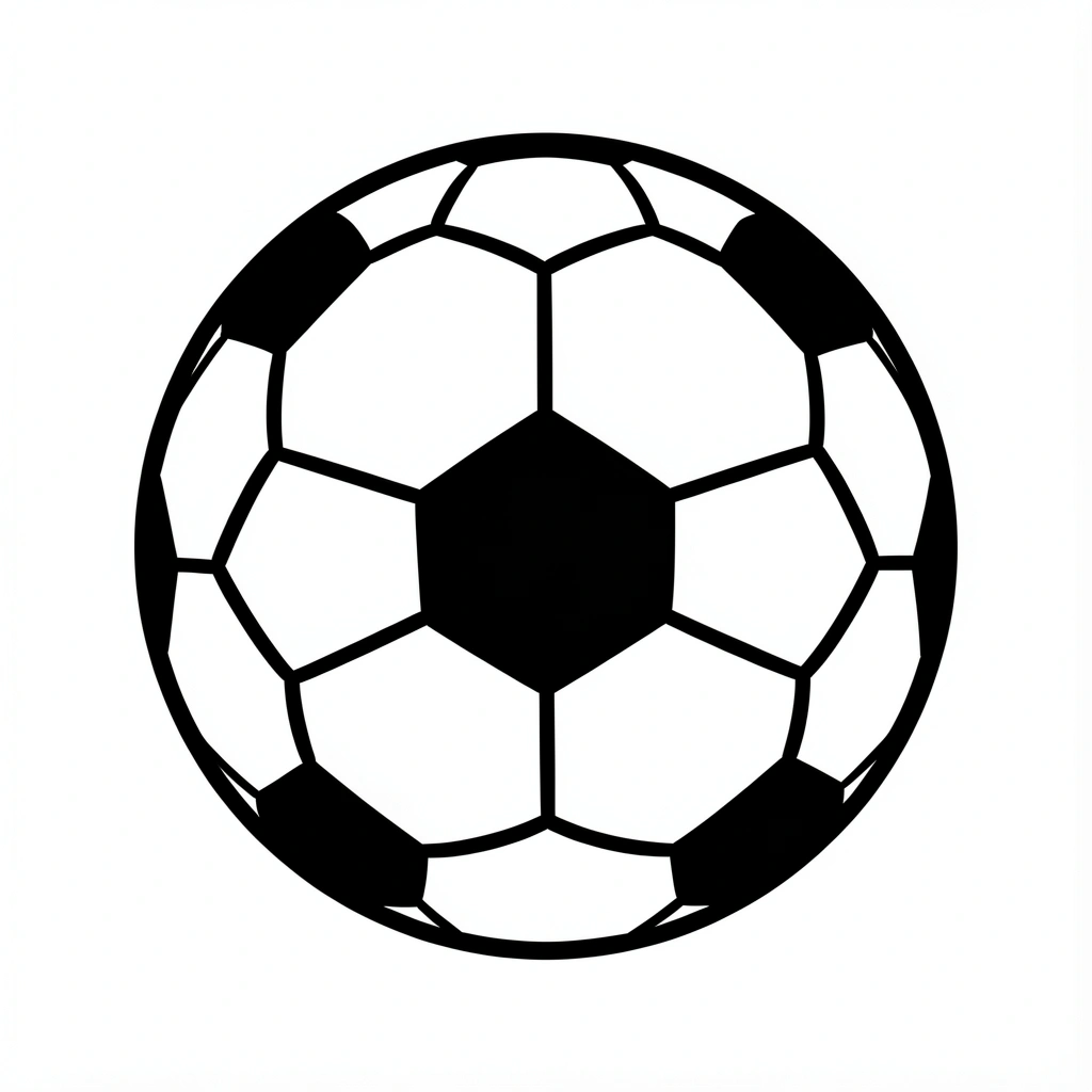 soccer ball clipart — classic 2 (free download)