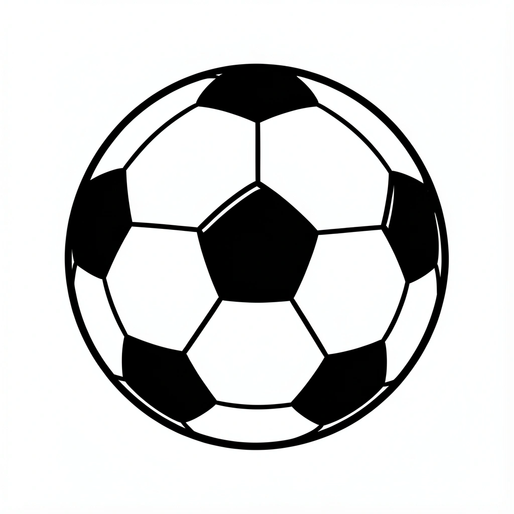 soccer ball clipart — classic 3 (free download)