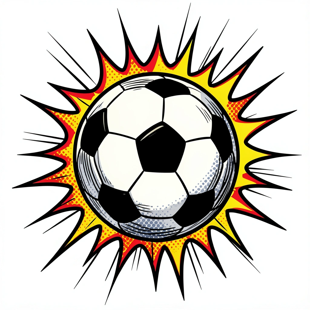 soccer ball clipart — kick burst 1 (free download)