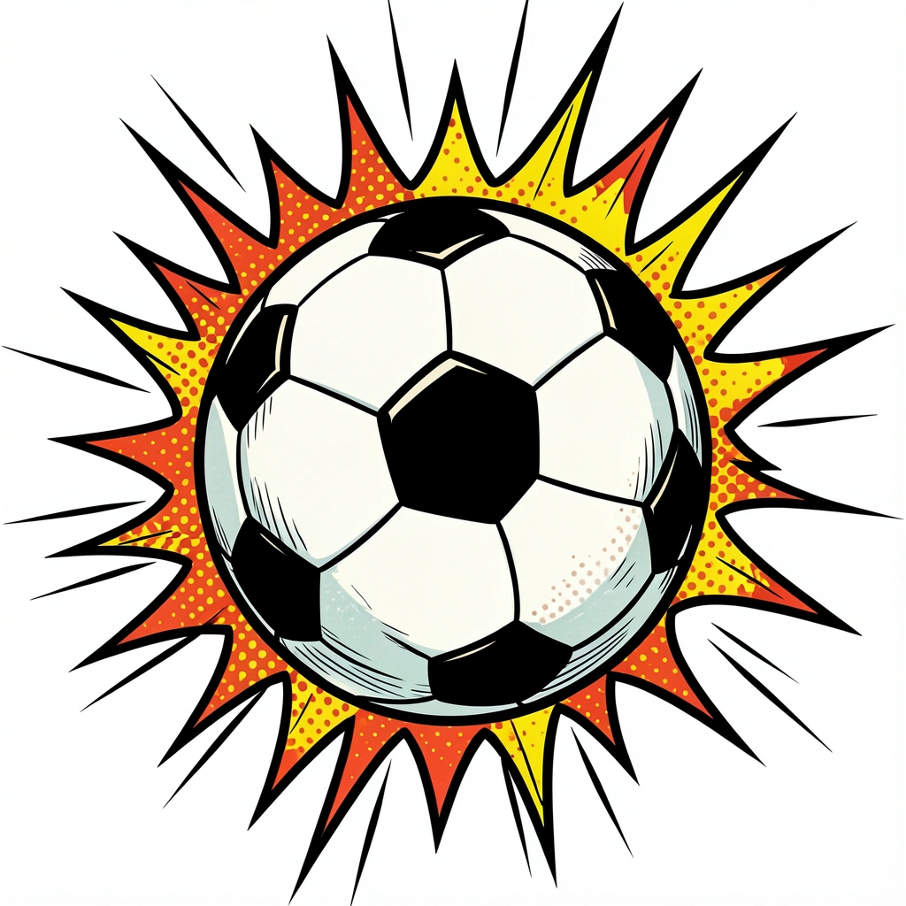 soccer ball clipart — kick burst 2 (free download)