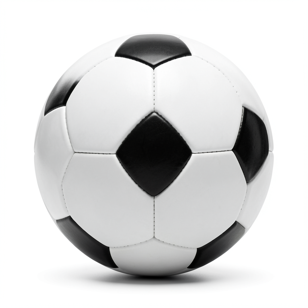 soccer ball png — classic white 2 (free download)