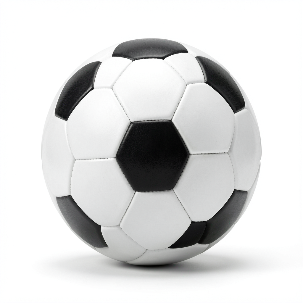 soccer ball png — classic white 3 (free download)