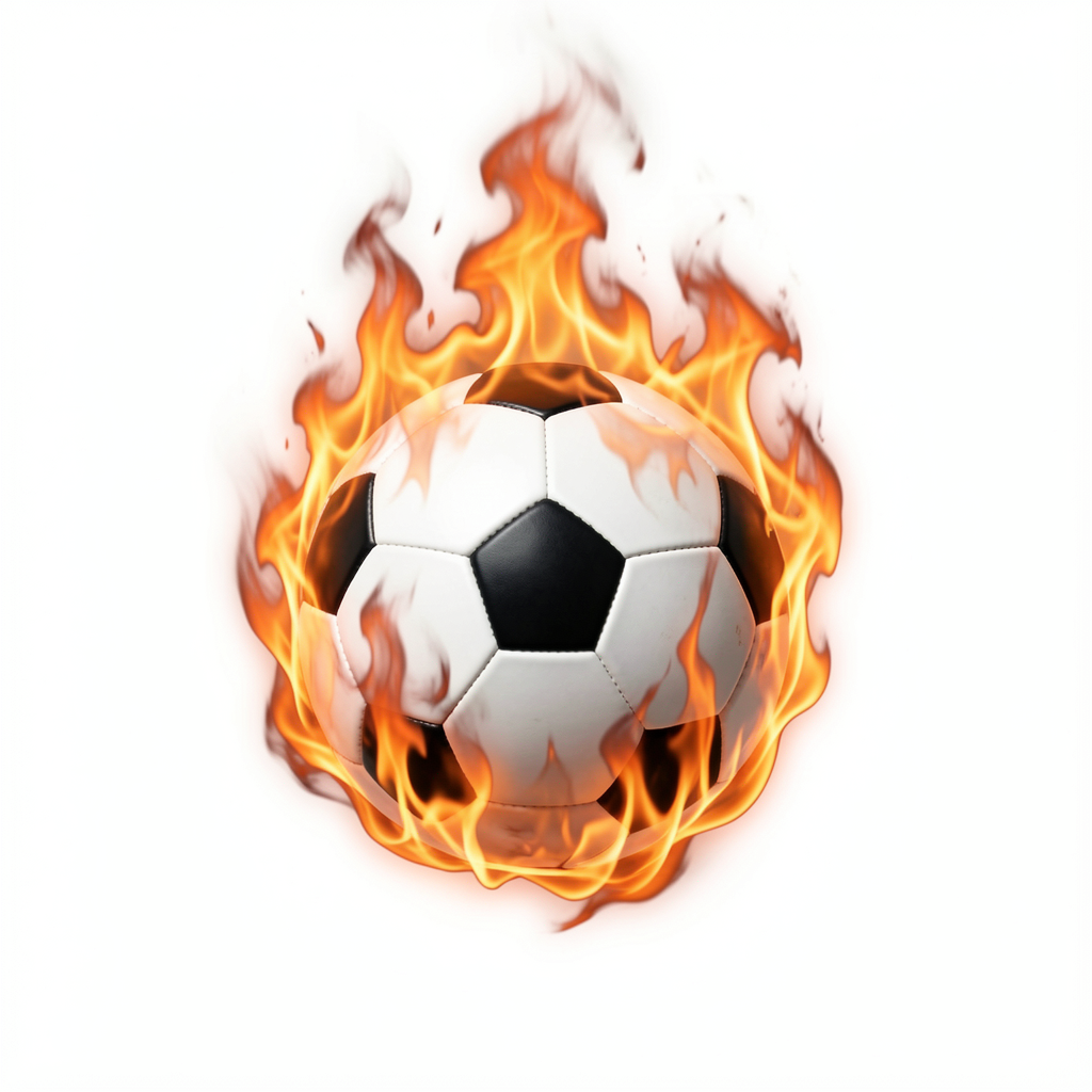 soccer ball png — fire 3 (free download)