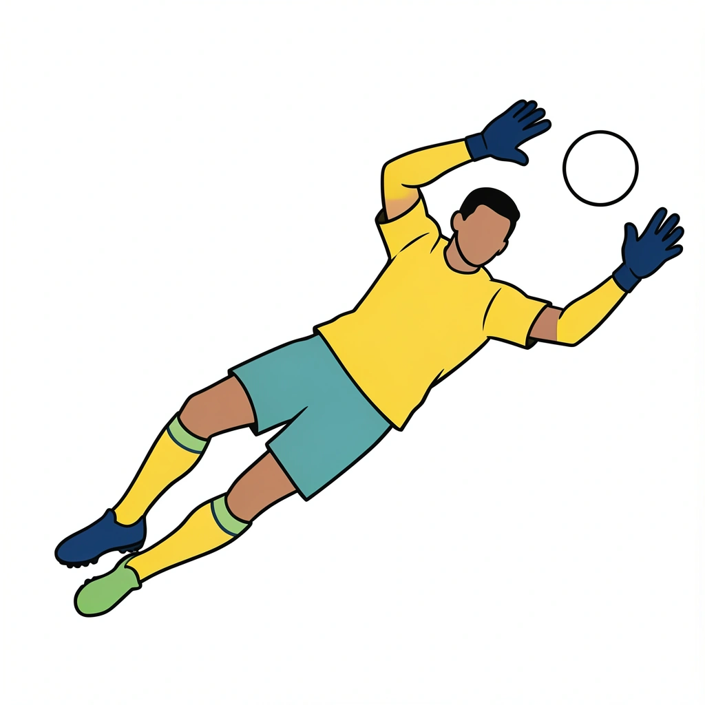 soccer clipart — goalkeeper 3 (free download)