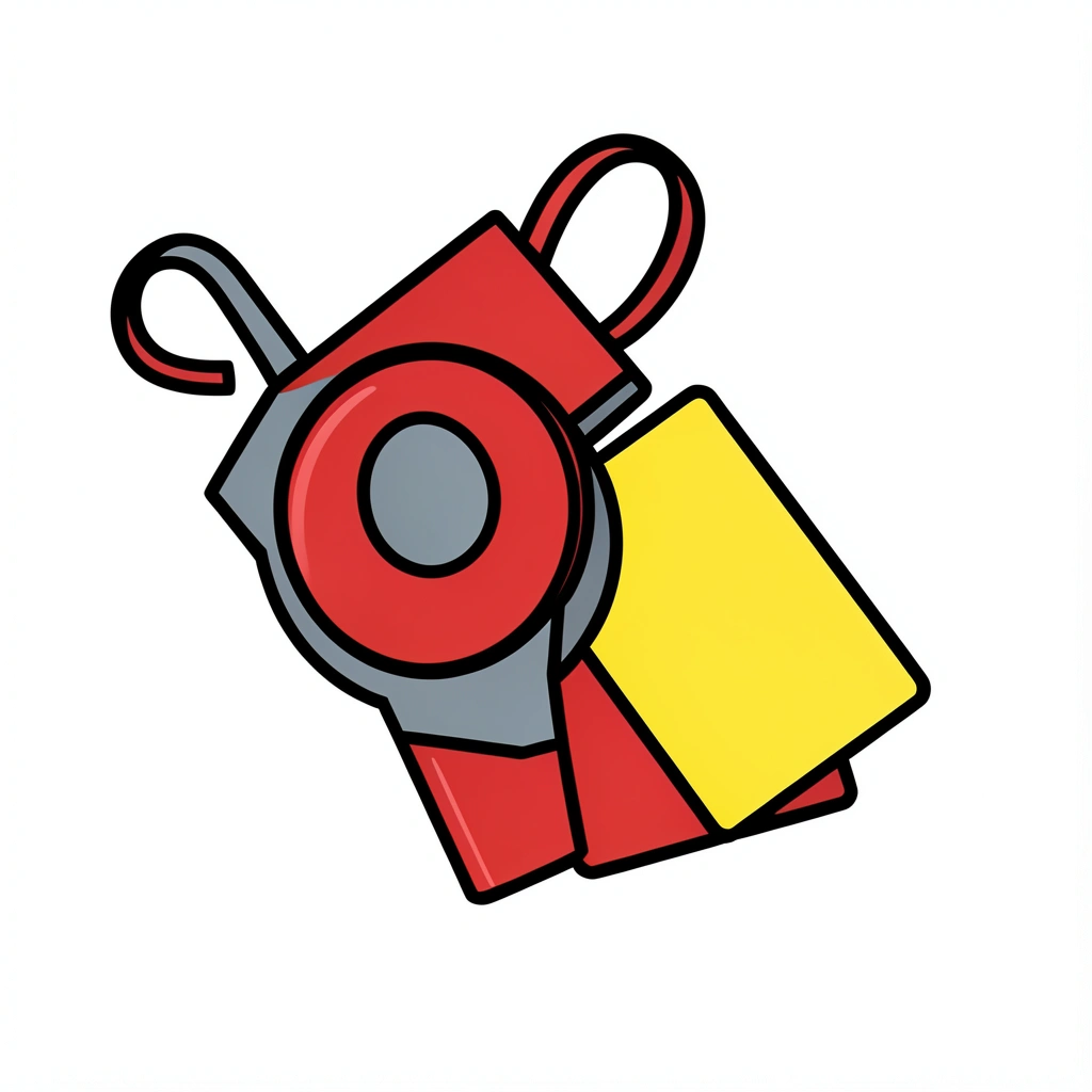 soccer clipart — whistle card 1 (free download)