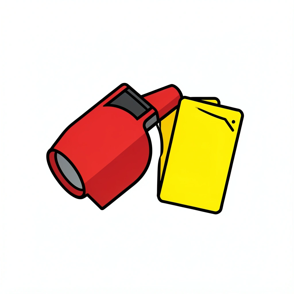 soccer clipart — whistle card 2 (free download)