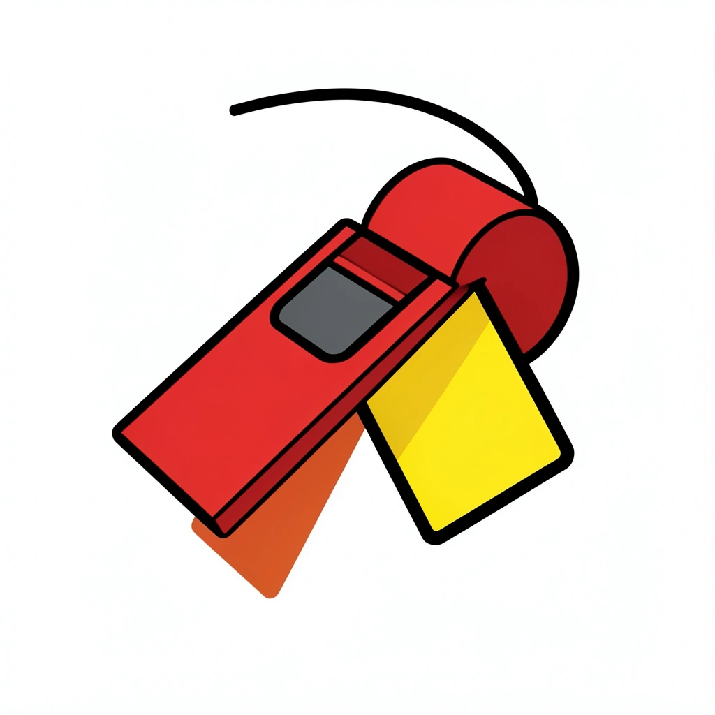 soccer clipart — whistle card 3 (free download)