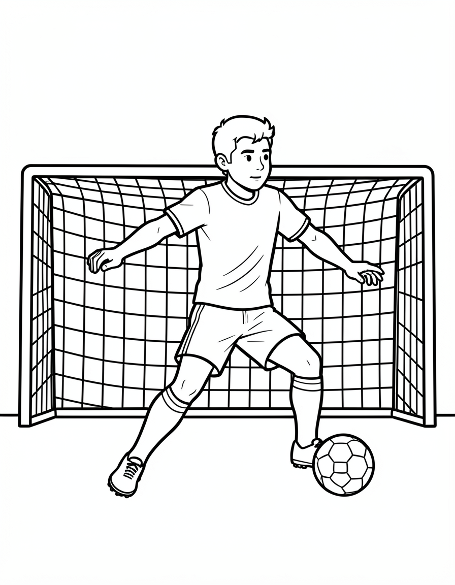 Soccer Coloring Pages