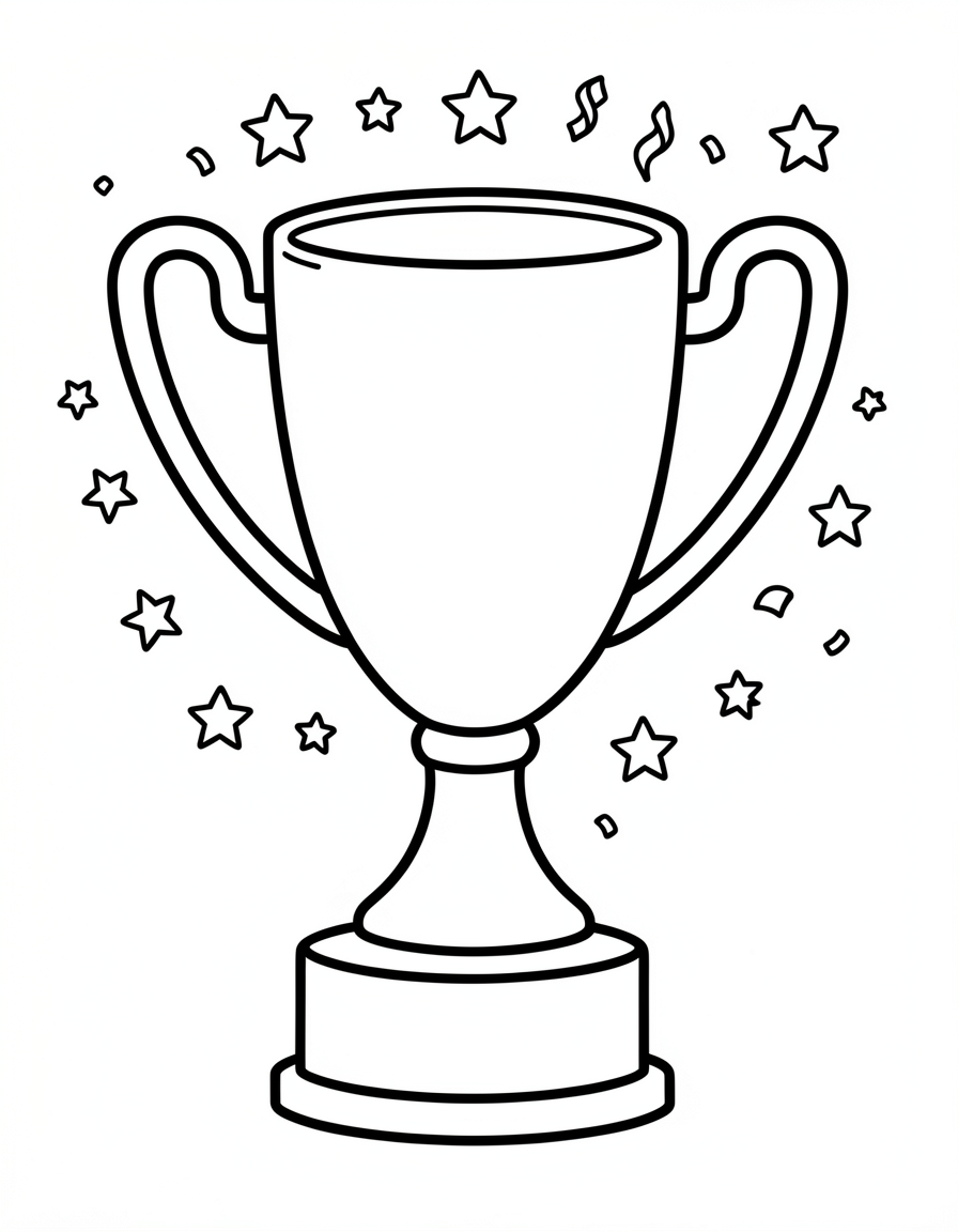soccer coloring pages — trophy stars 2 (free download)