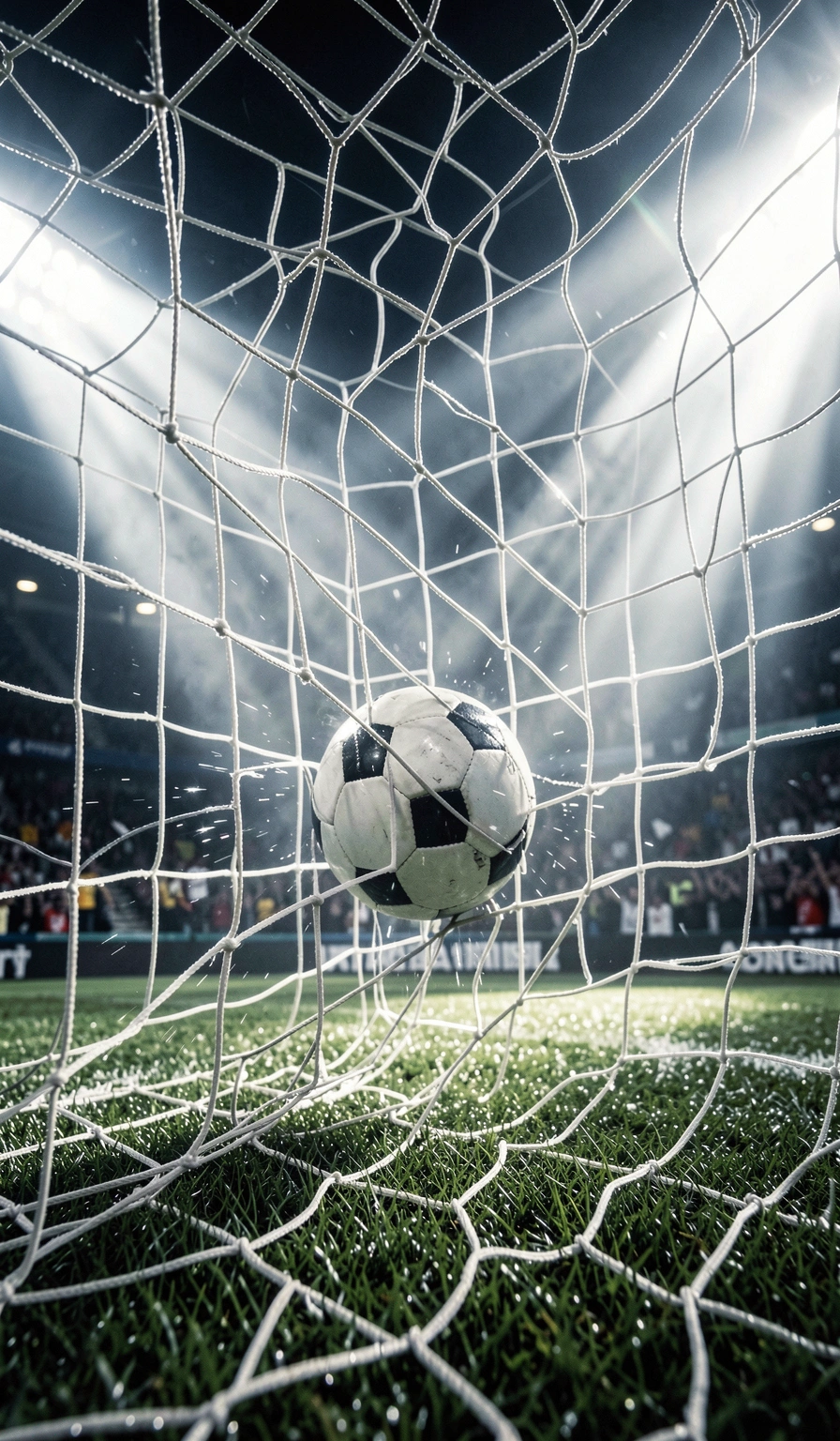 soccer wallpaper — goal net 1 (free download)