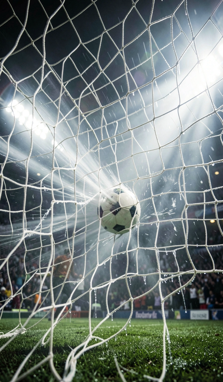 soccer wallpaper — goal net 2 (free download)