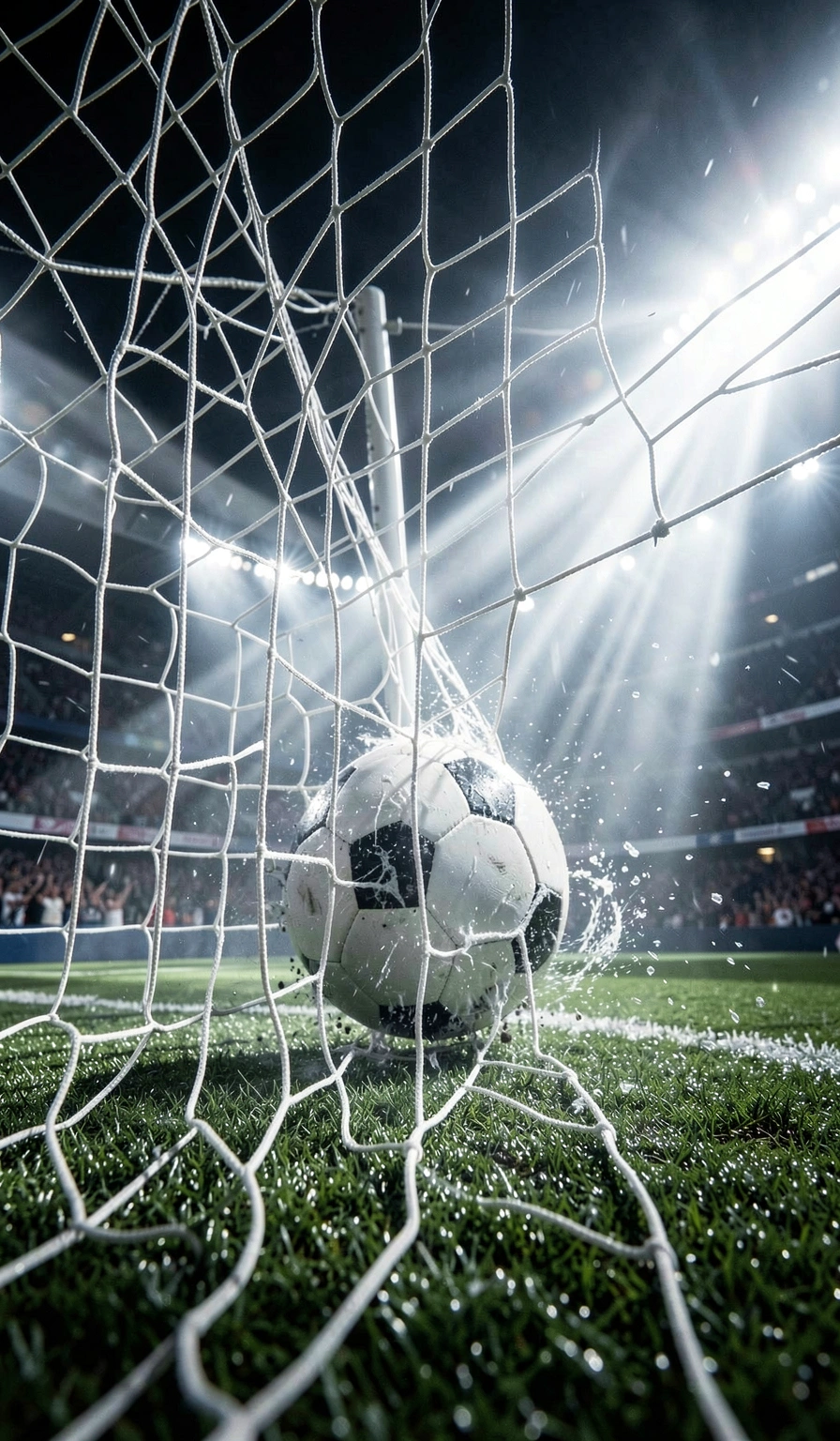 soccer wallpaper — goal net 3 (free download)