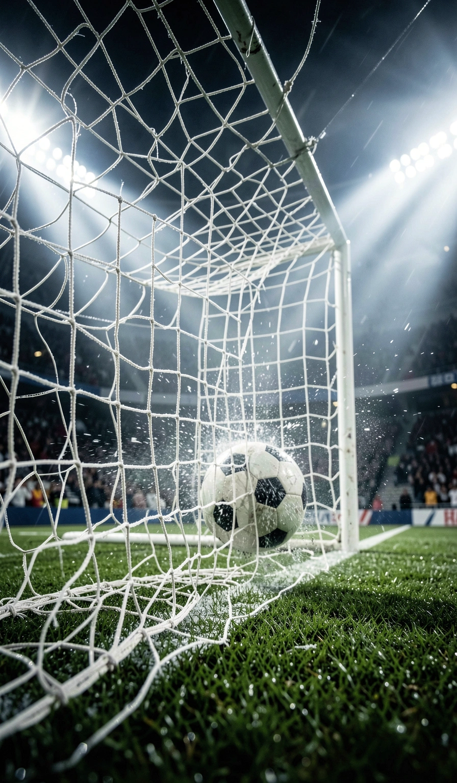 soccer wallpaper — goal net 4 (free download)