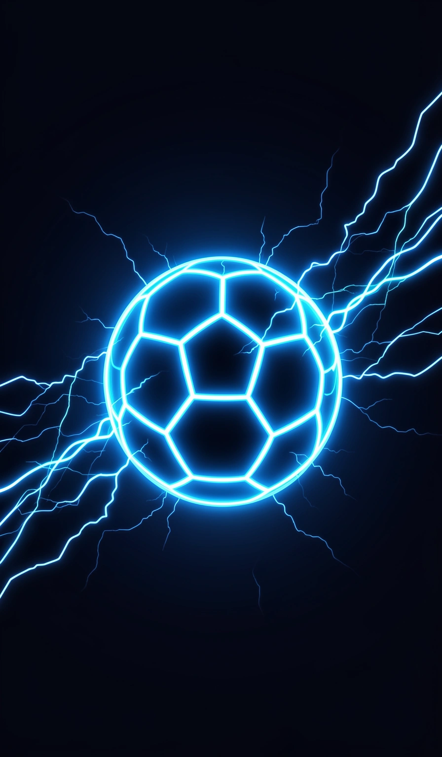 soccer wallpaper — neon ball 1 (free download)