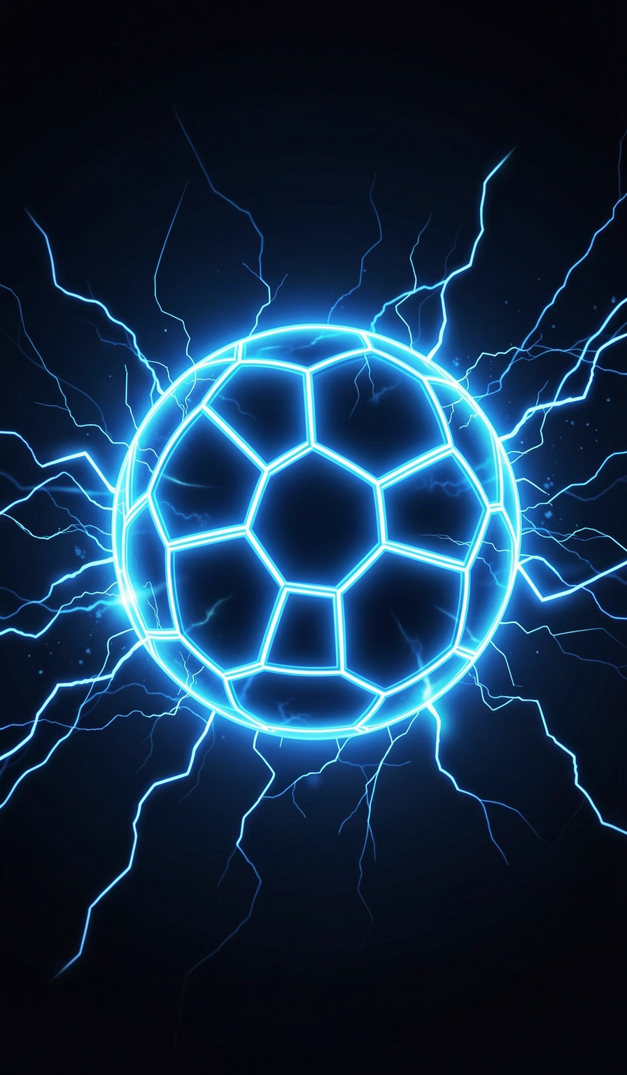 soccer wallpaper — neon ball 2 (free download)