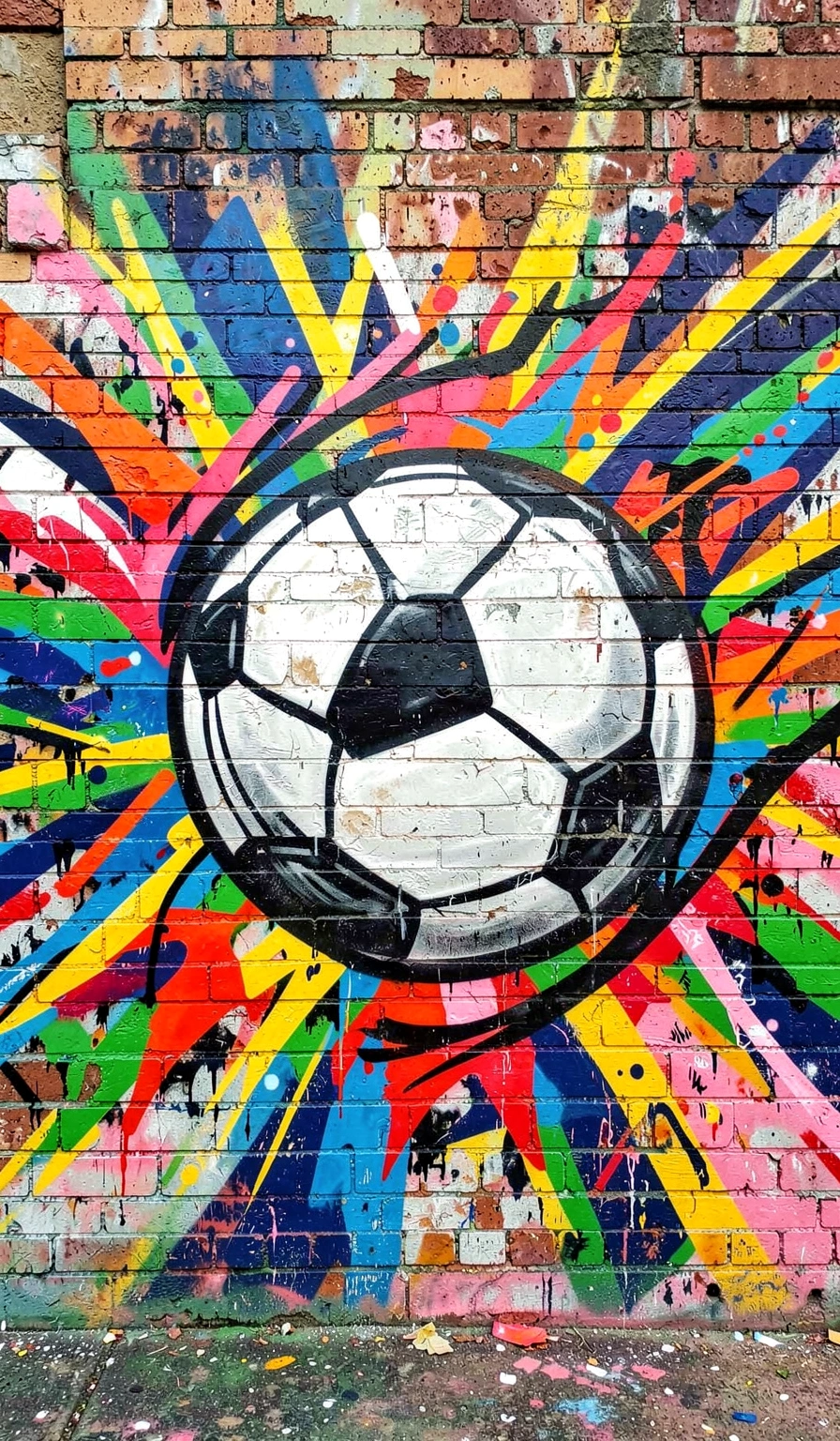 soccer wallpaper — street art 3 (free download)
