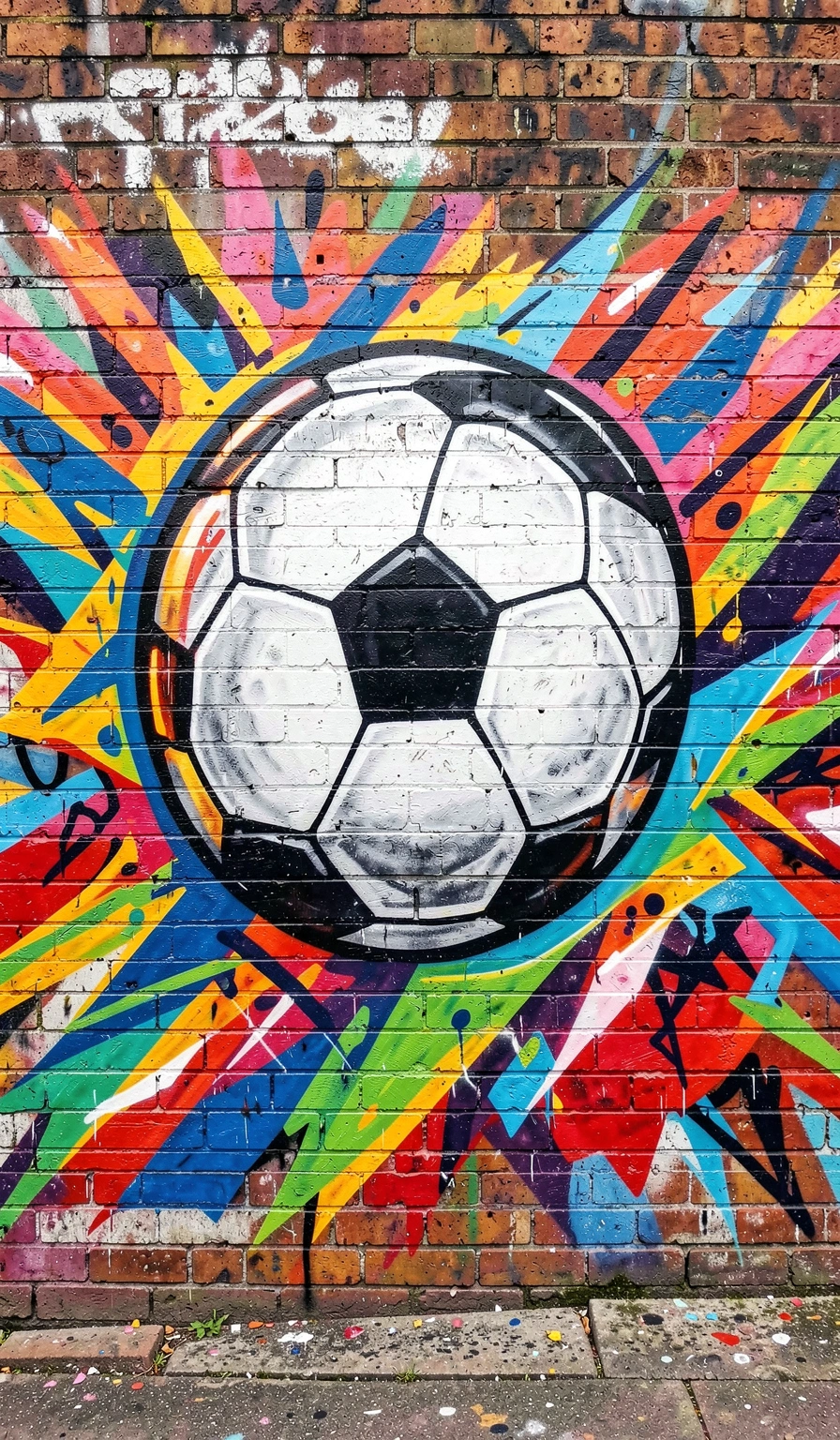 soccer wallpaper — street art 4 (free download)