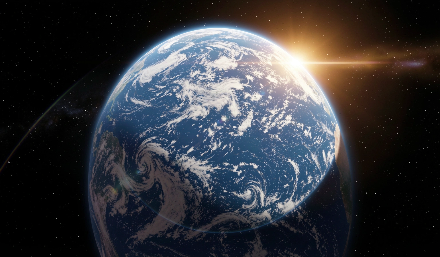 space background — earth orbit 1 (free download)