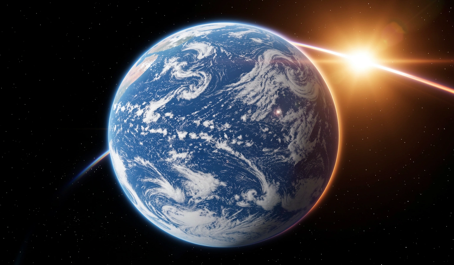 space background — earth orbit 2 (free download)