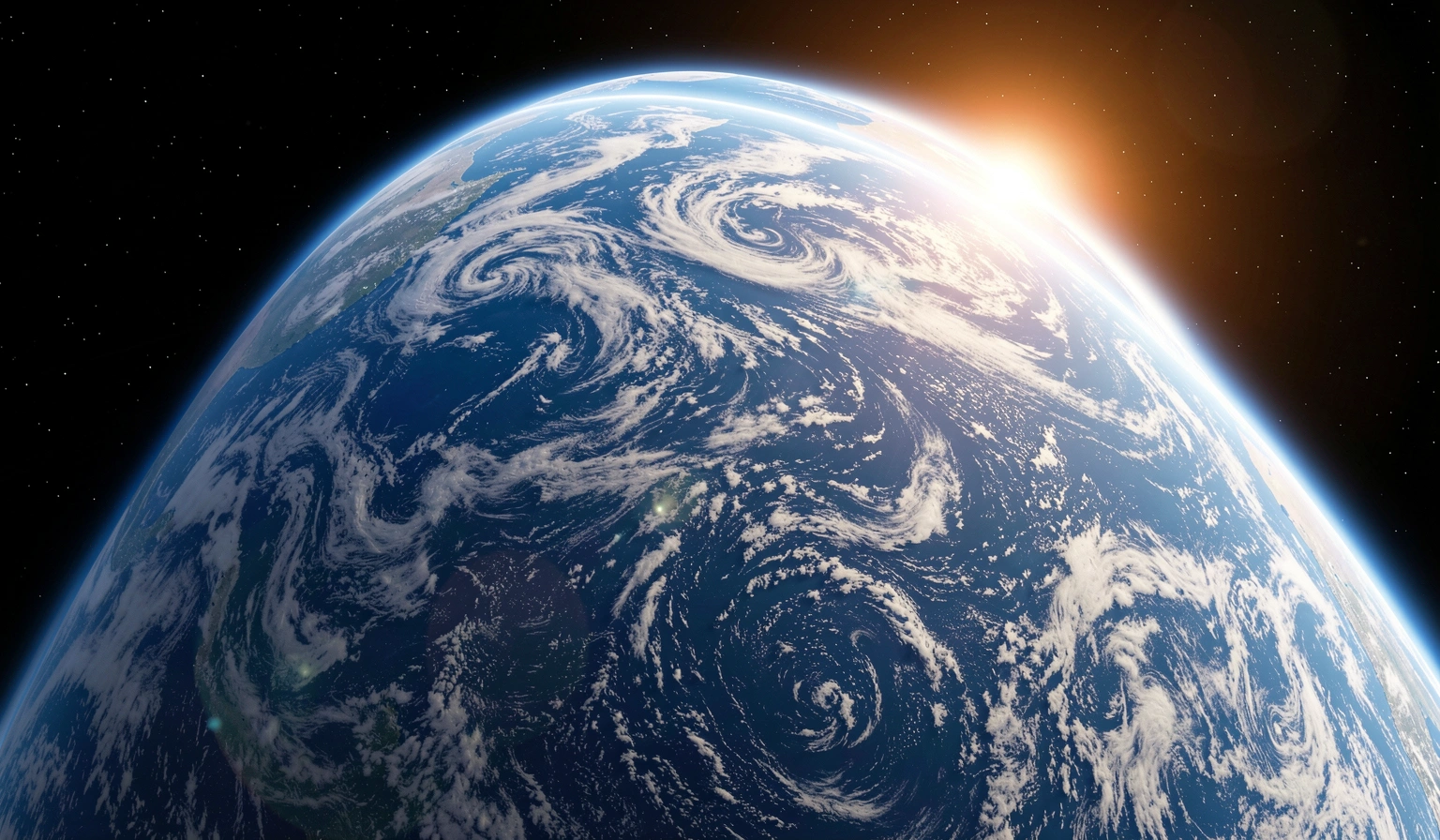 space background — earth orbit 4 (free download)