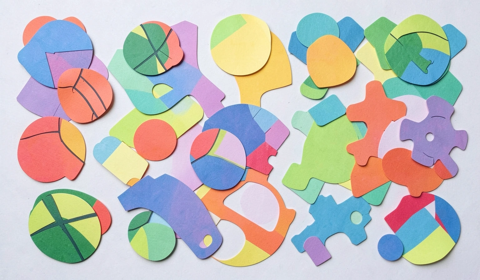 sports background — paper collage 1 (free download)