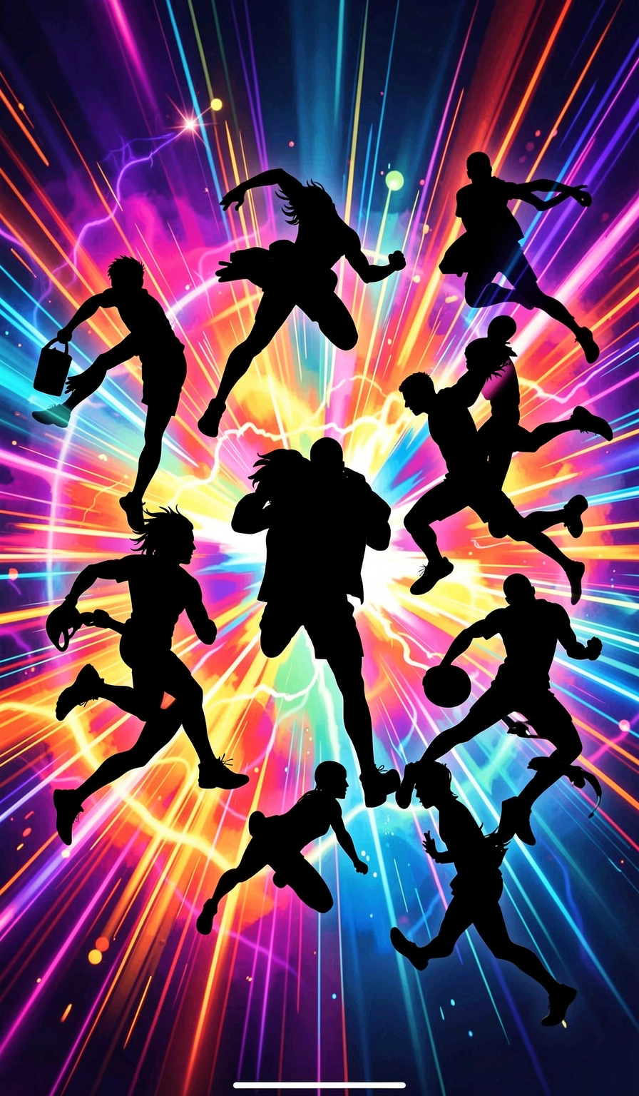 sports wallpaper — motion collage 3 (free download)