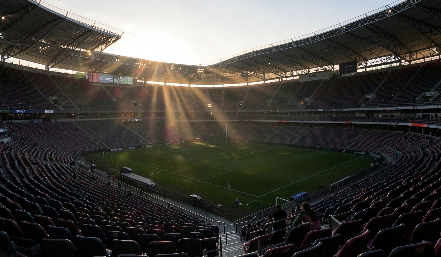 stadium background — empty dawn 1 (free download)