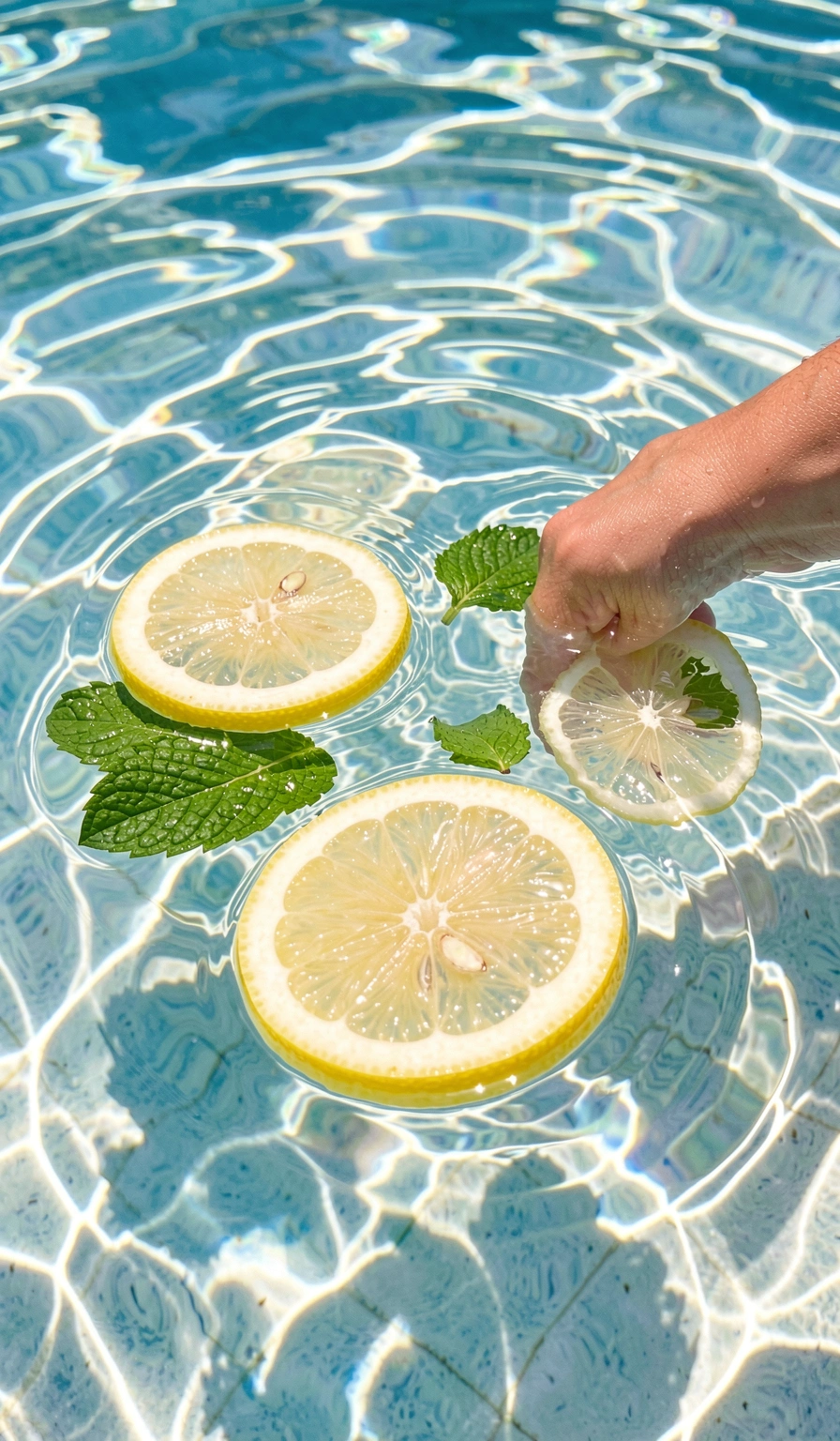 summer wallpaper — lemon pool 1 (free download)