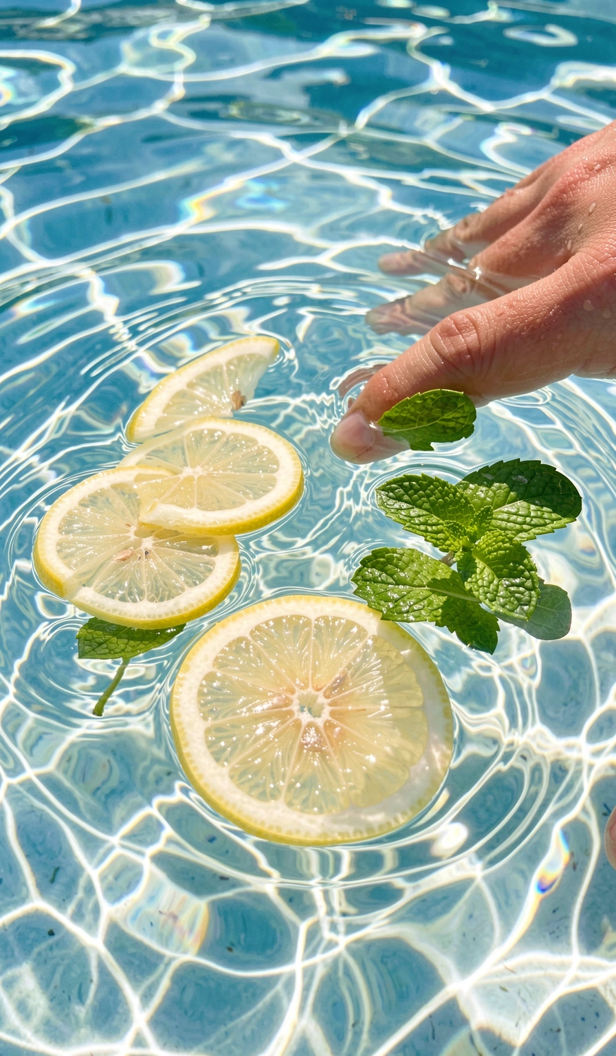summer wallpaper — lemon pool 4 (free download)