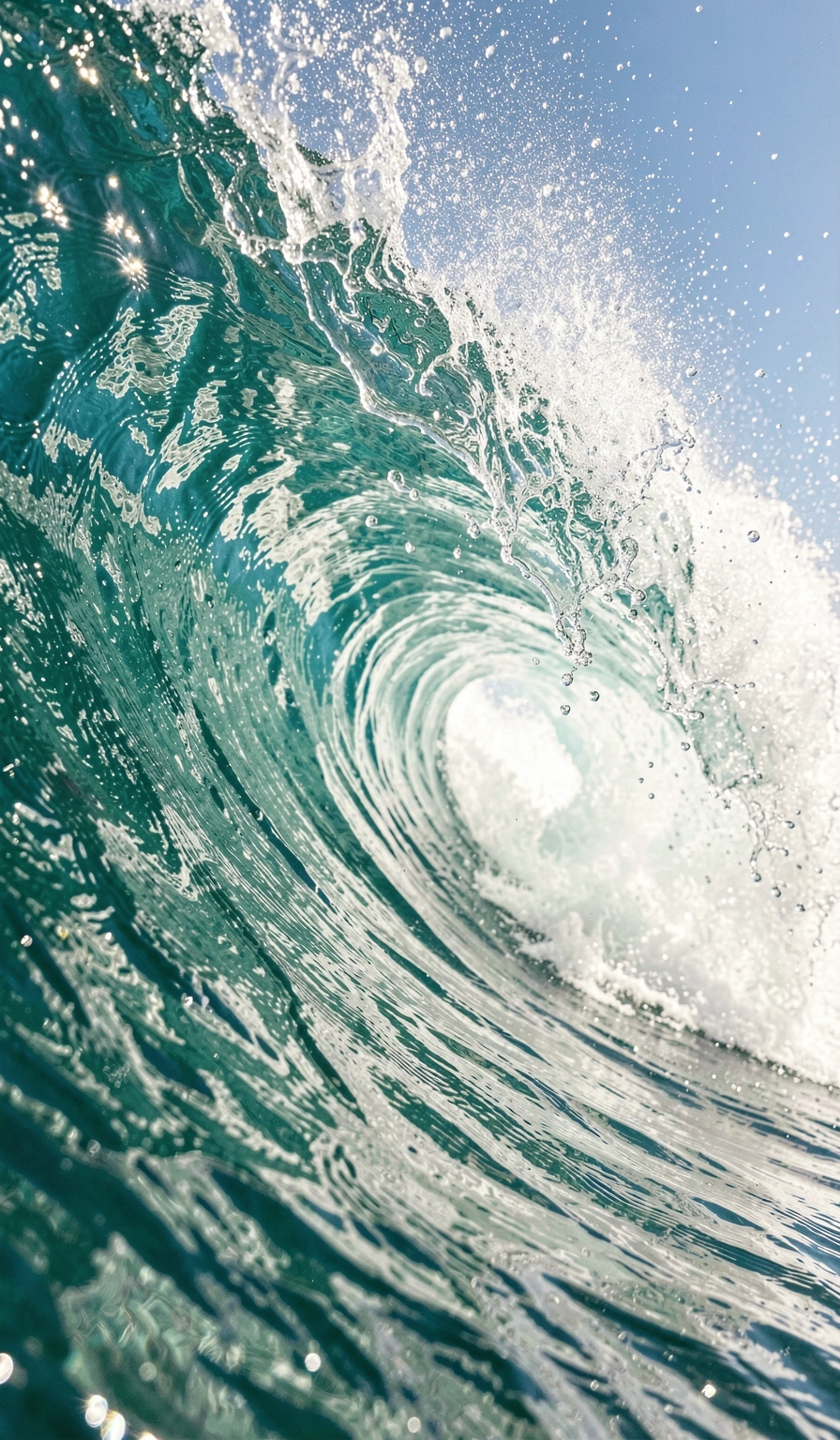 summer wallpaper — surf wave 3 (free download)