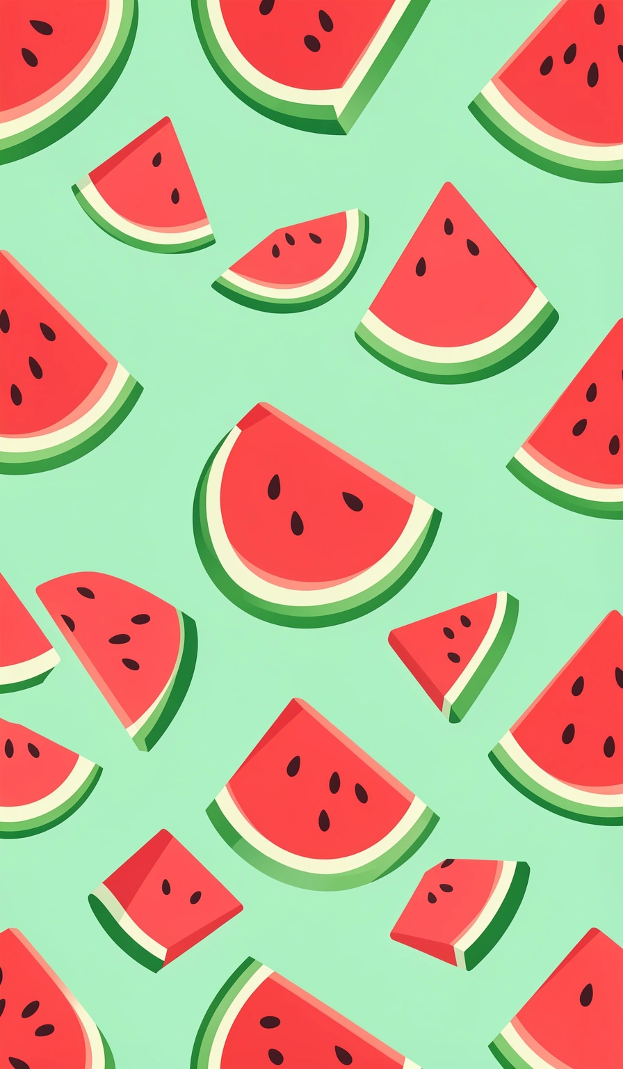 summer wallpaper — watermelon pattern 1 (free download)