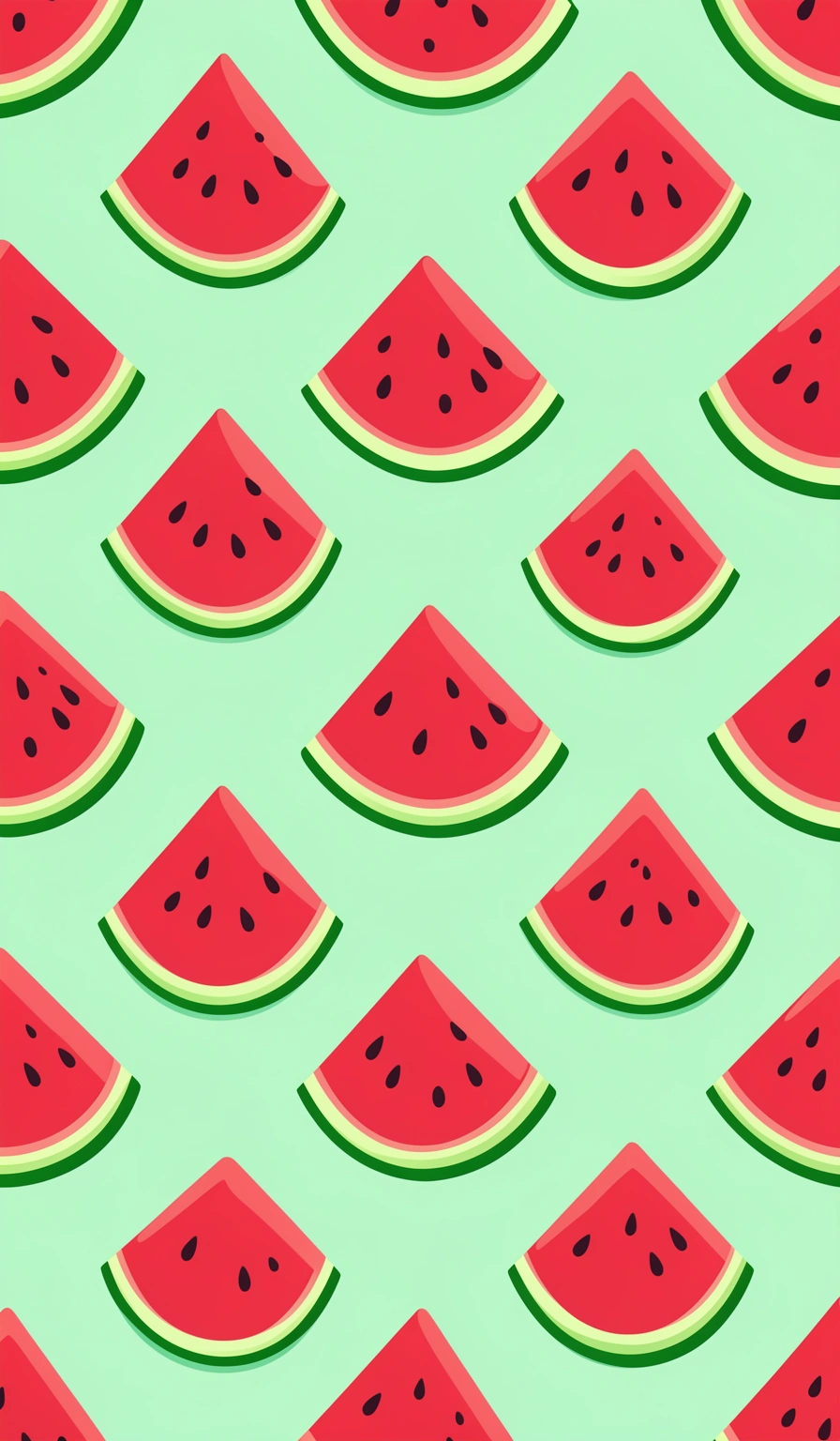 summer wallpaper — watermelon pattern 4 (free download)