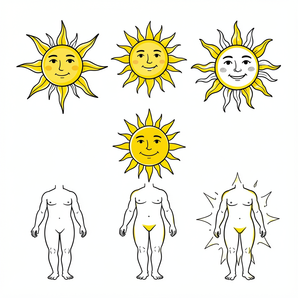 sun clipart — doodle suns 3 (free download)