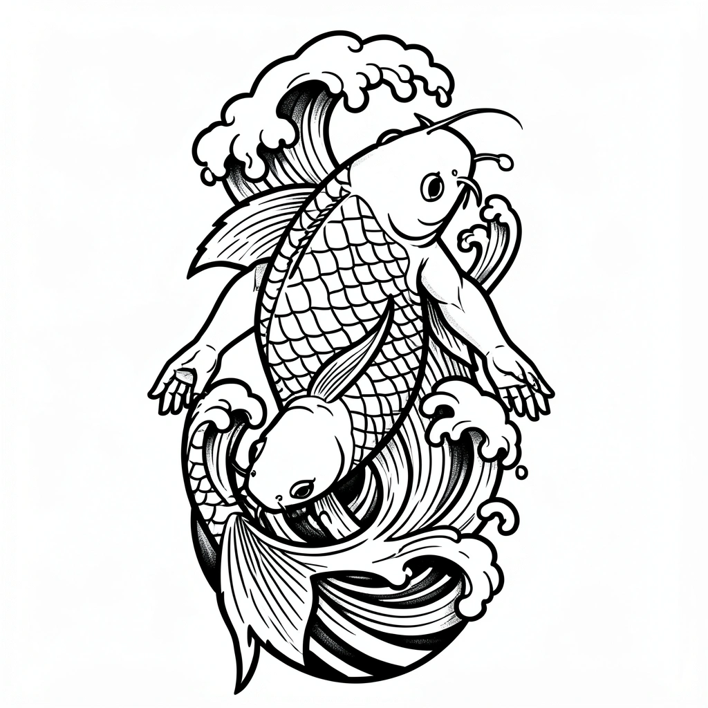 tattoo ideas for men — koi japanese 2 (free download)