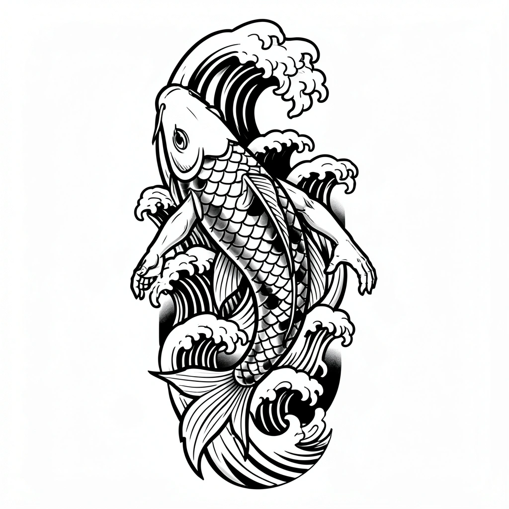 tattoo ideas for men — koi japanese 3 (free download)
