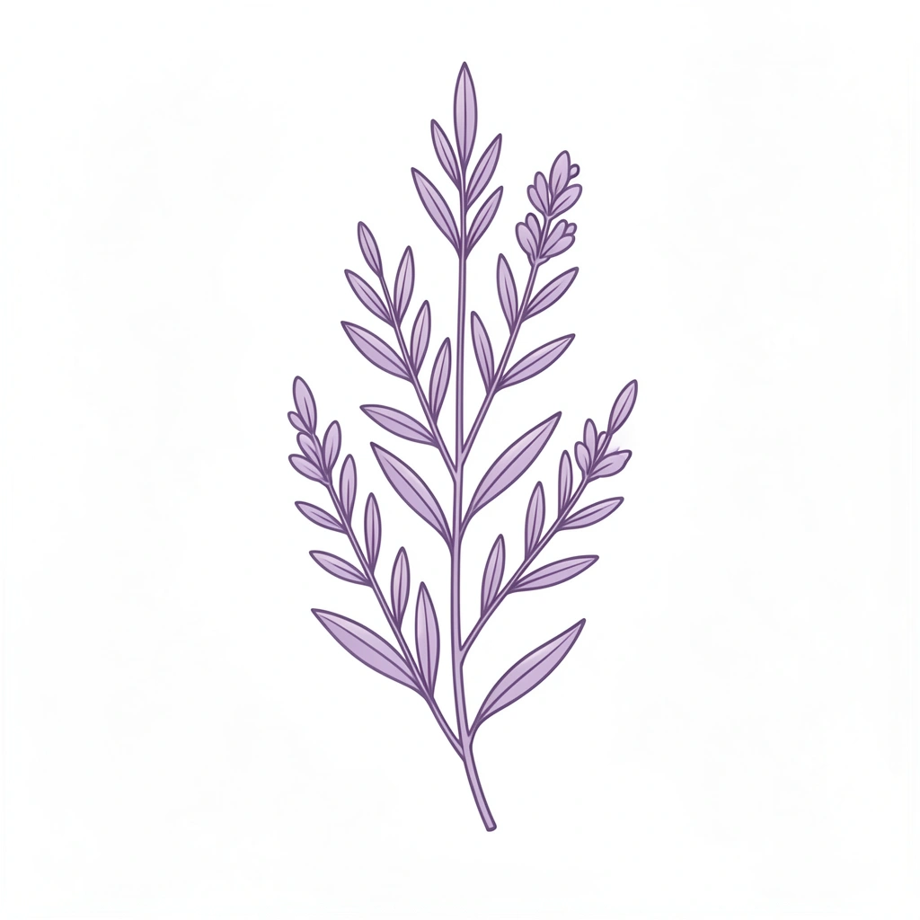tattoo ideas for women — lavender branch 1 (free download)