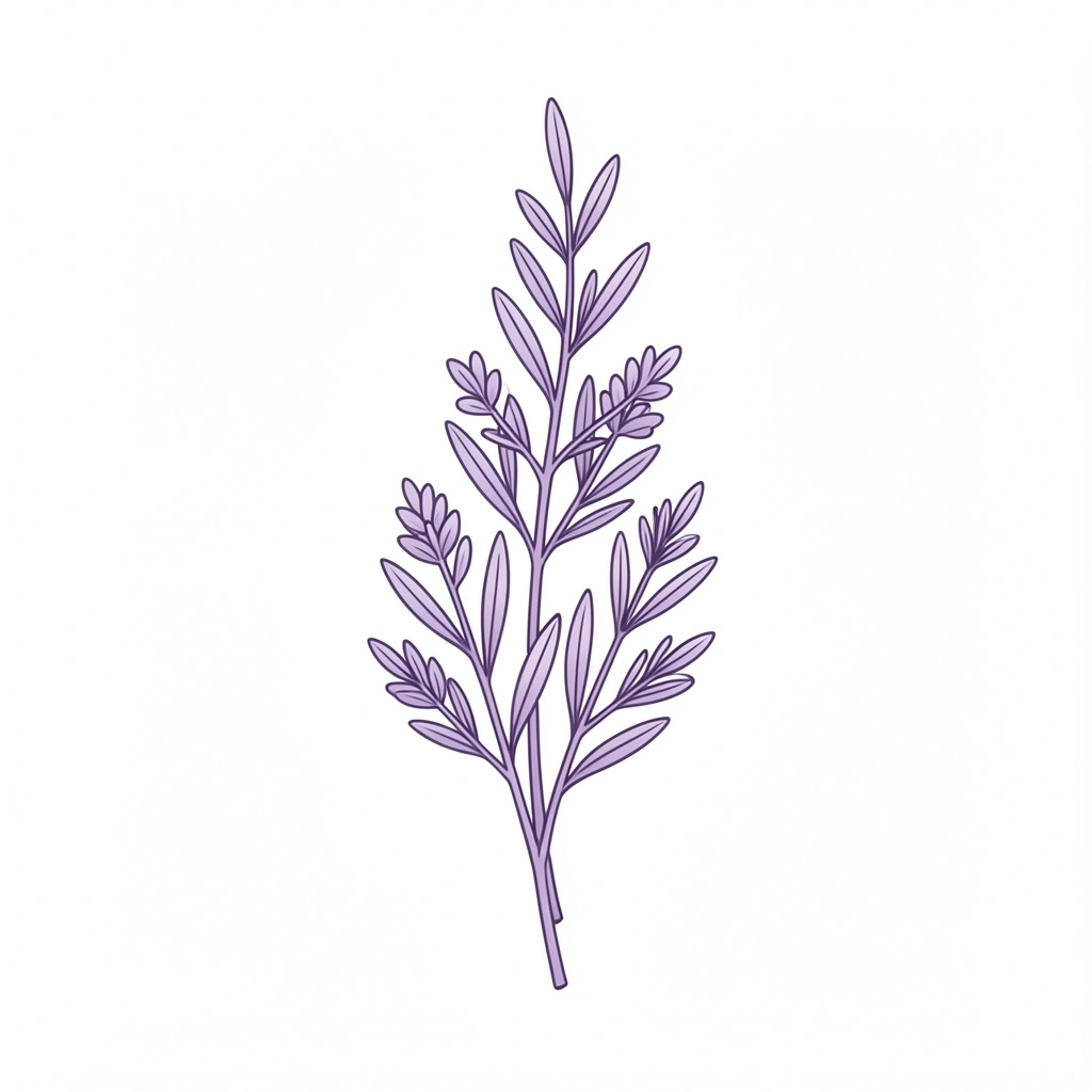 tattoo ideas for women — lavender branch 4 (free download)