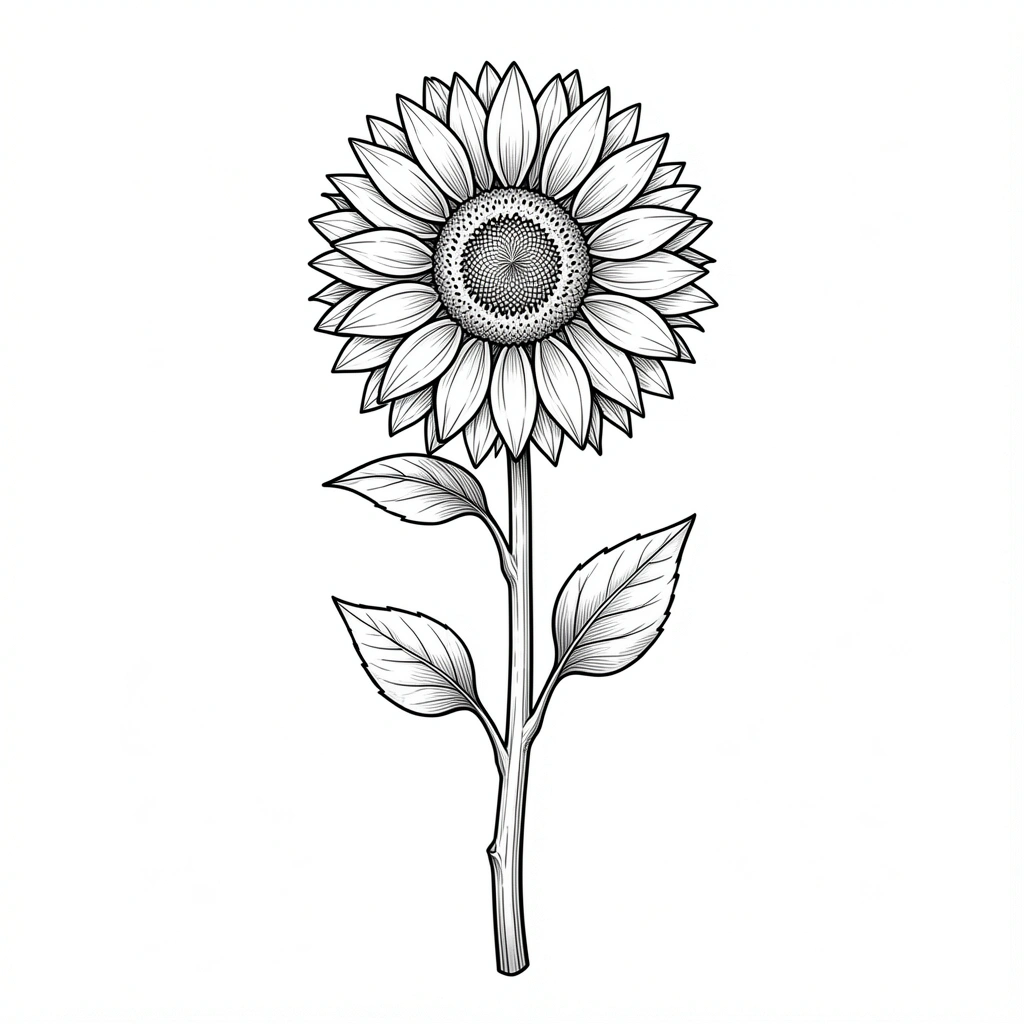 tattoo ideas for women — sunflower 1 (free download)