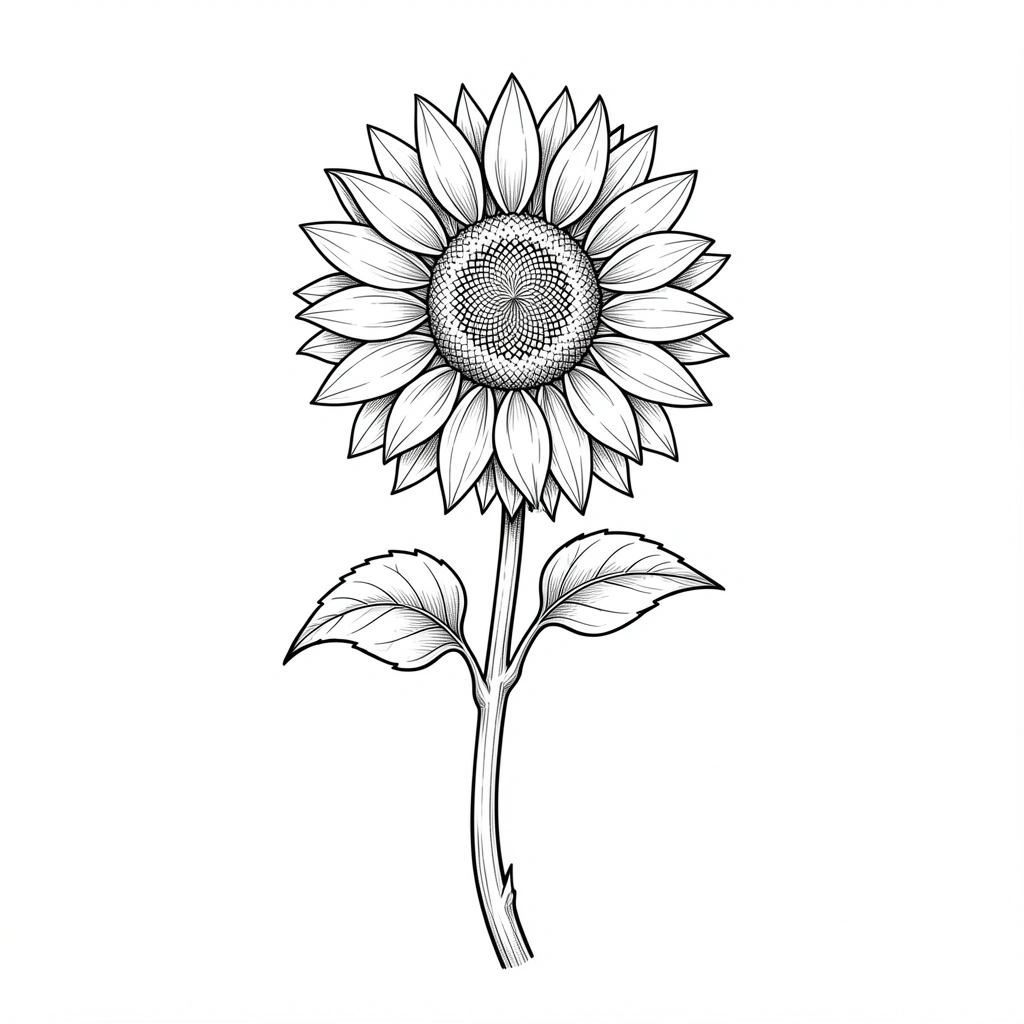 tattoo ideas for women — sunflower 2 (free download)