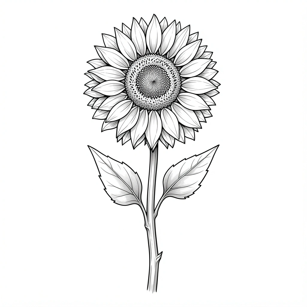 tattoo ideas for women — sunflower 4 (free download)
