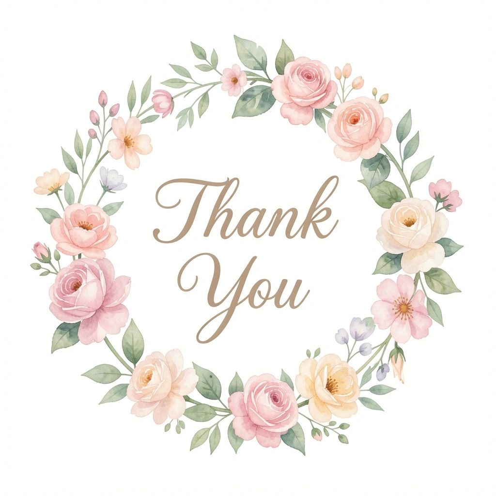 thank you images — floral script 3 (free download)
