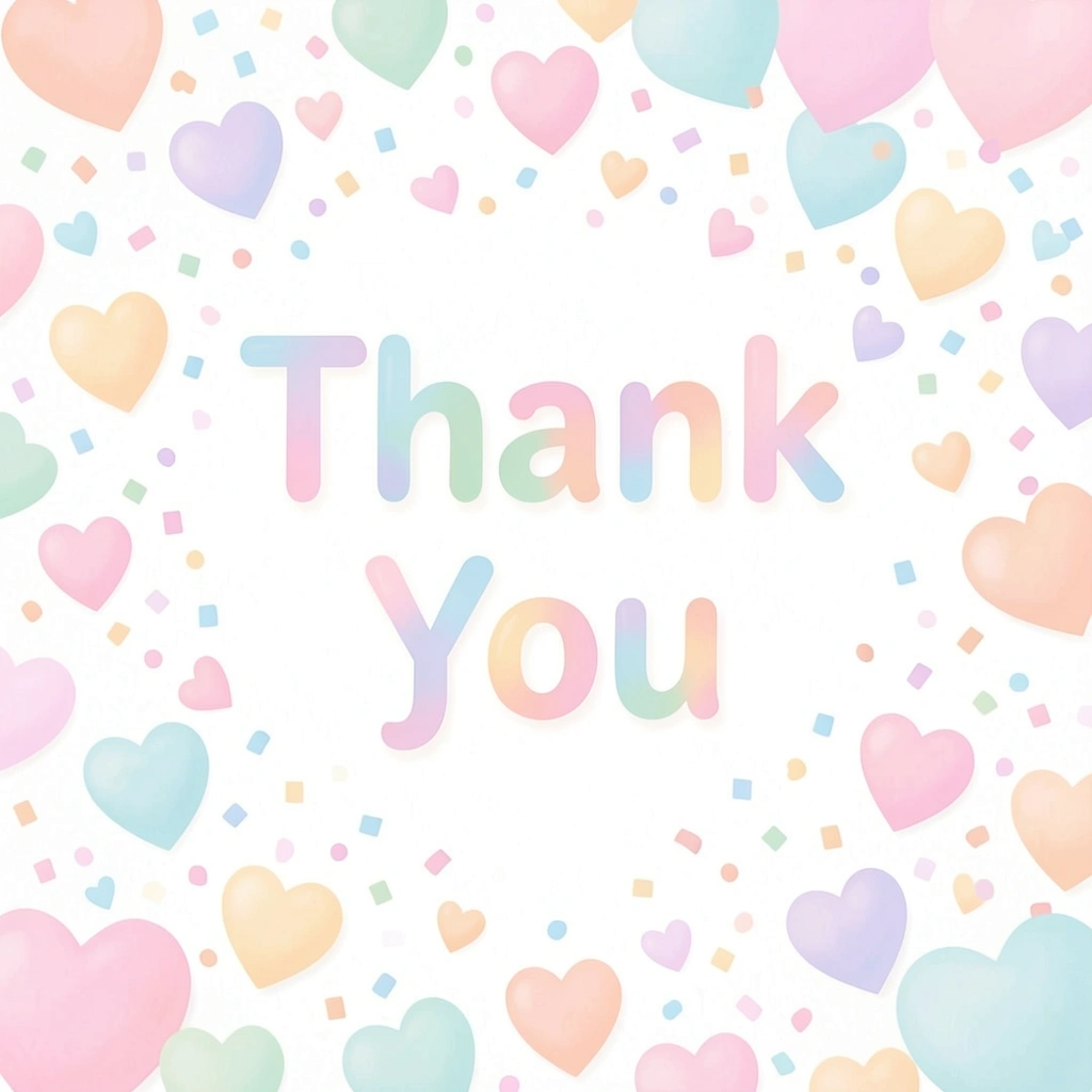 thank you images — hearts pastel 1 (free download)