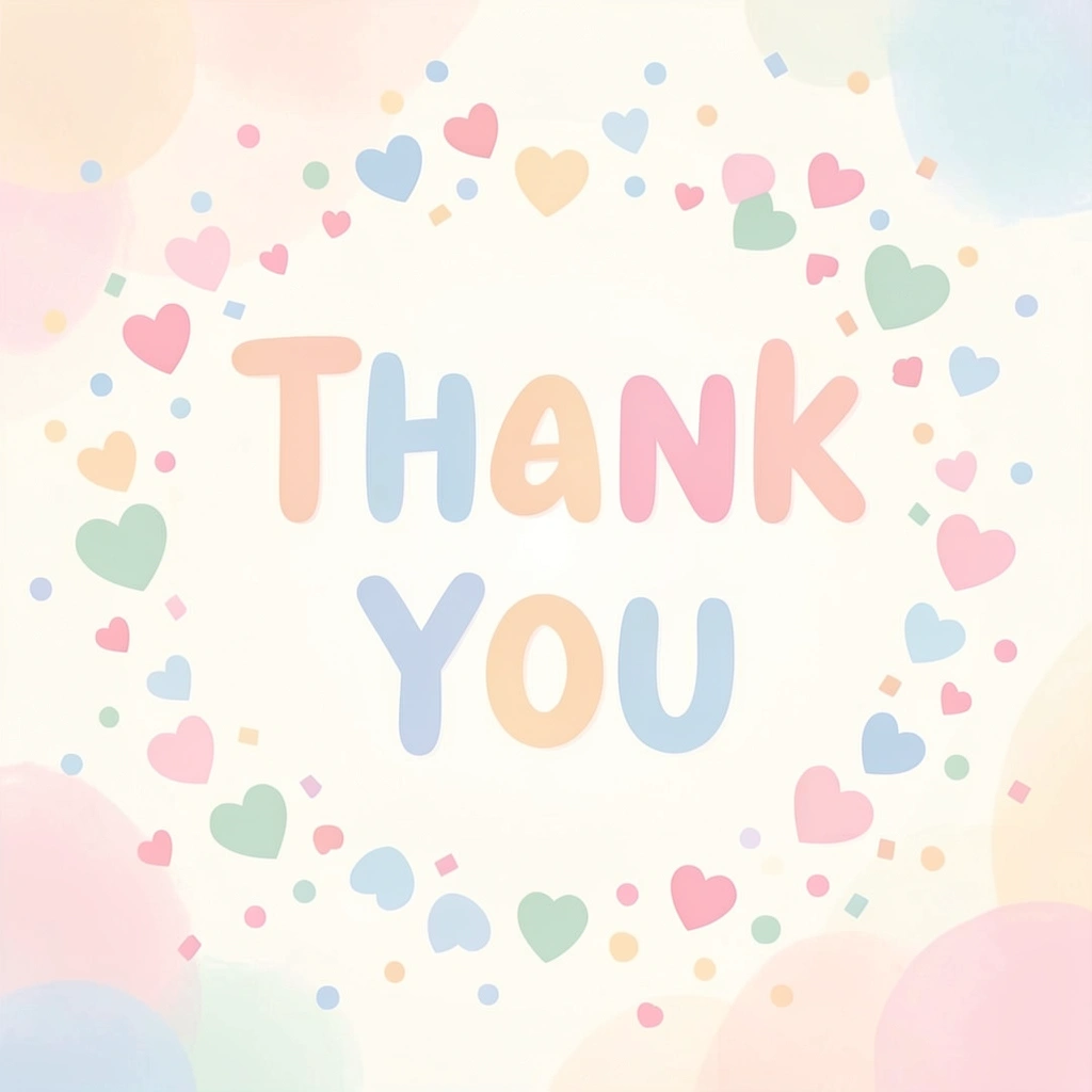 thank you images — hearts pastel 2 (free download)