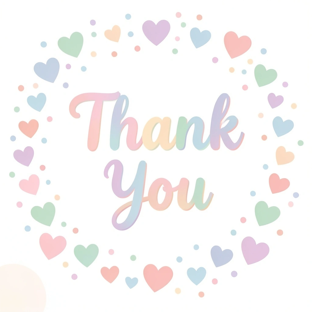 thank you images — hearts pastel 3 (free download)