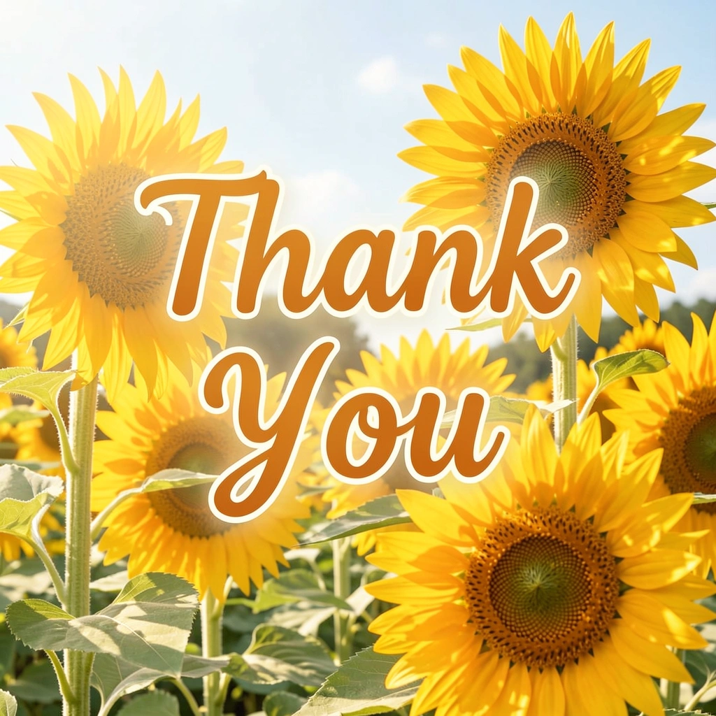 thank you images — sunflowers 1 (free download)